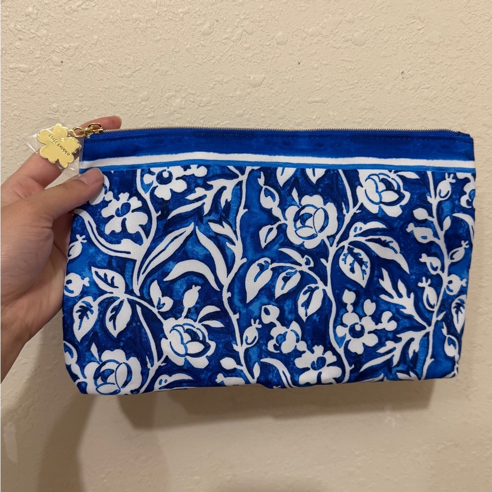 Estee Lauder Gold and Blue Accessory